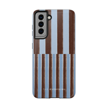 January Blue & Brown Phone Case