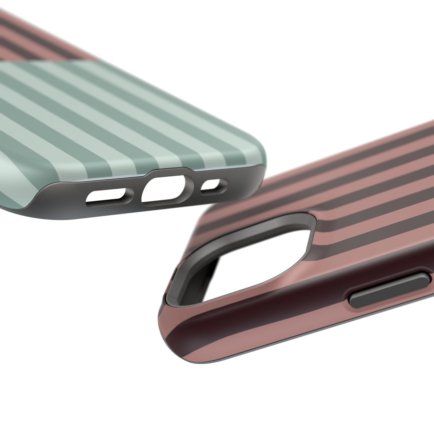 Burgundy and Blue Stripe Phone Case