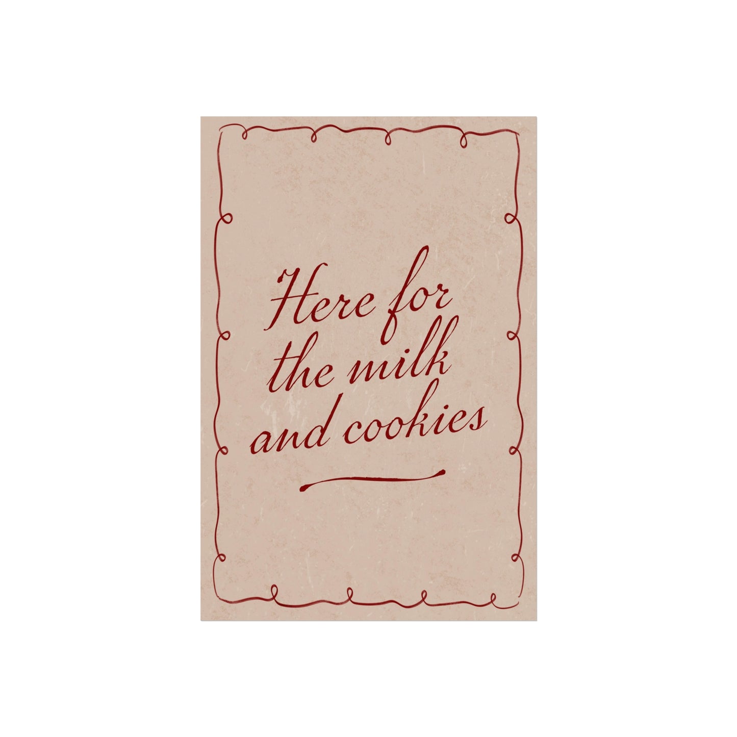Milk & Cookies Wall Art Print