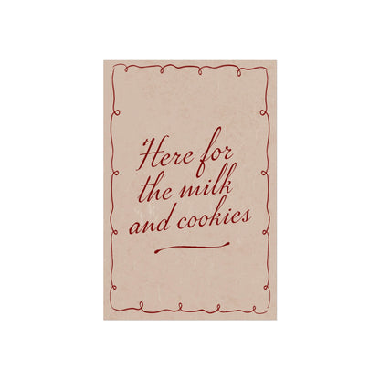 Milk & Cookies Wall Art Print