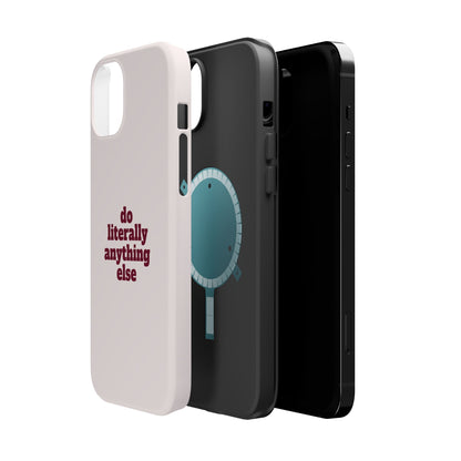 Do Literally Anything Else Burgundy Phone Case