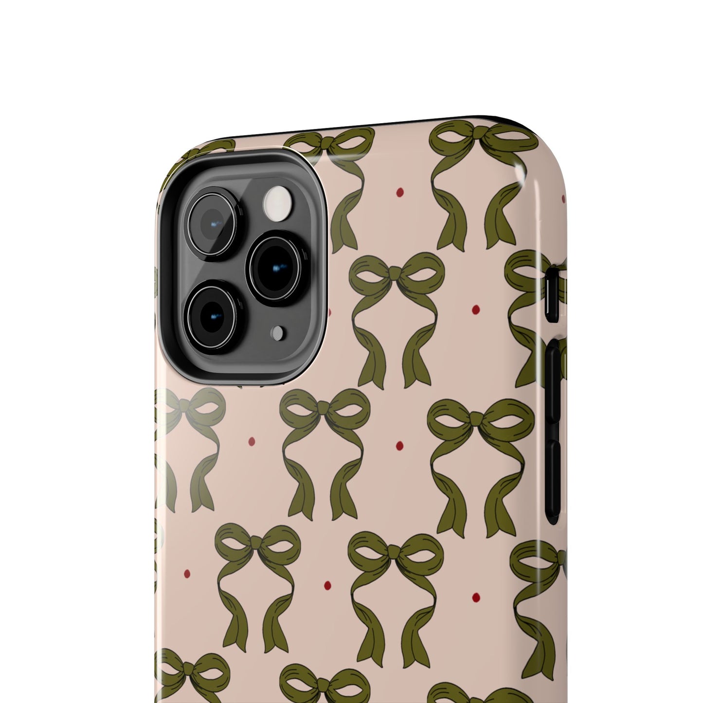 Pink & Green Bows IPhone Case