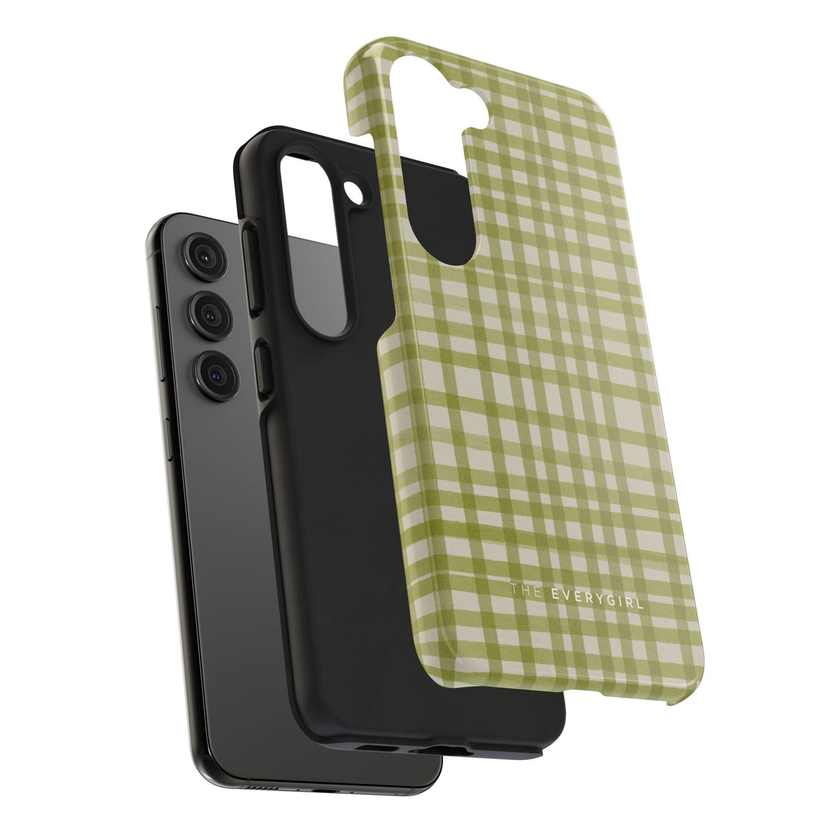 Green Gingham Phone Case