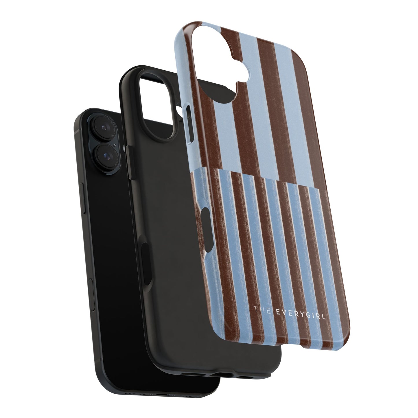 January Blue & Brown Phone Case