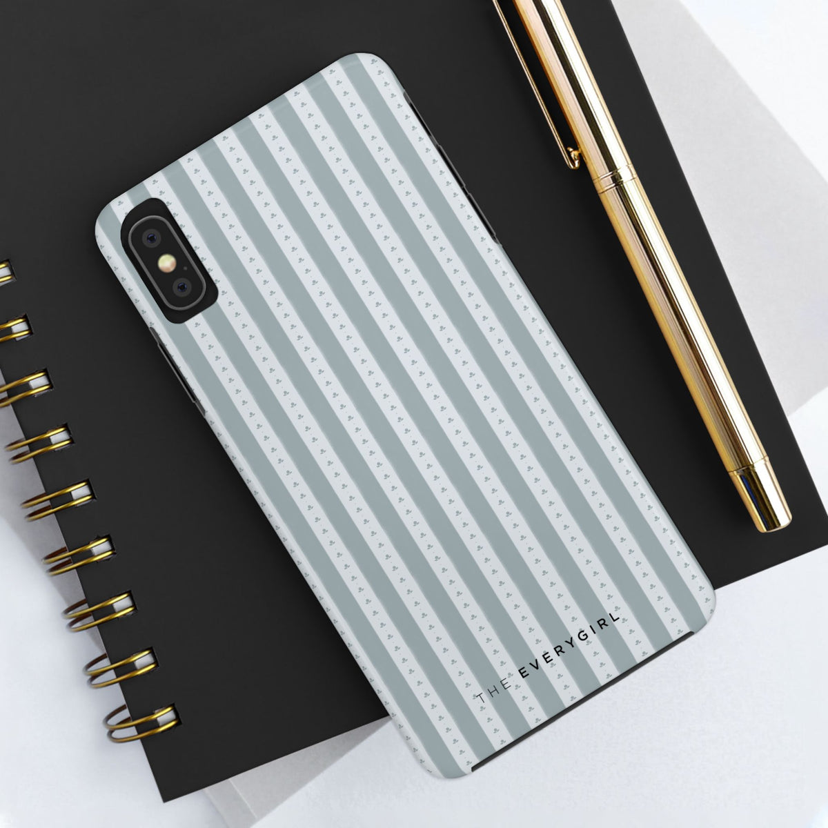 Muted Blue Stripe IPhone Case