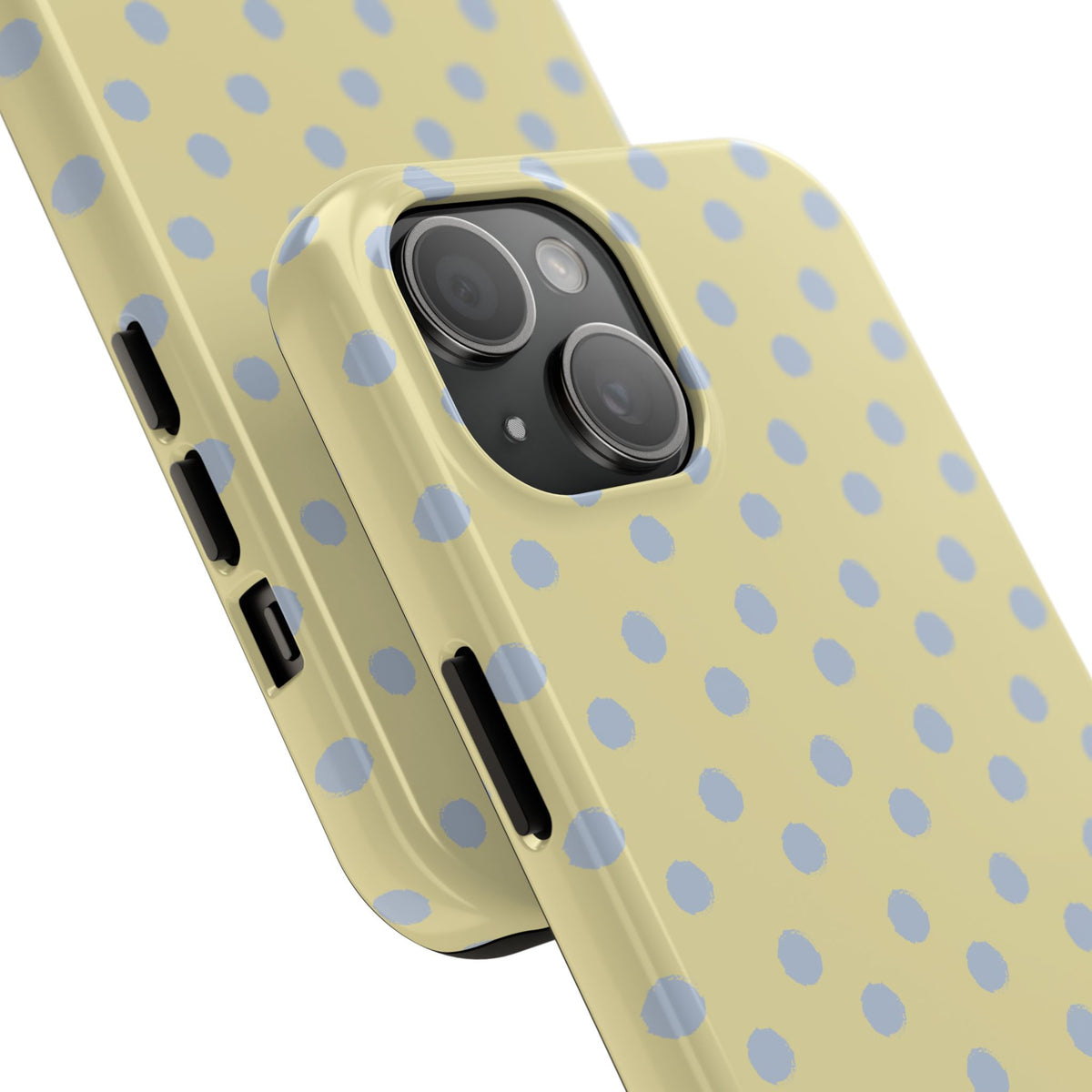Yellow & Blue Polka Dots Phone Case