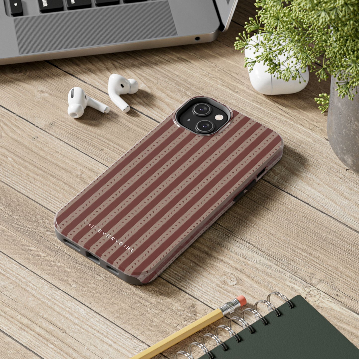 Muted Red Stripe IPhone Case
