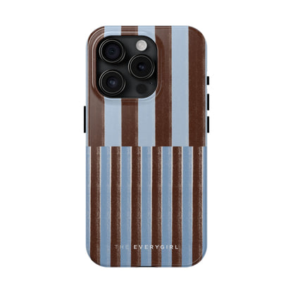January Blue & Brown Phone Case
