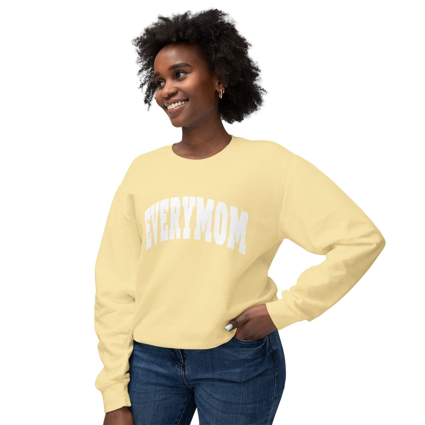 Everymom Spring Yellow Lightweight Sweatshirt Regular