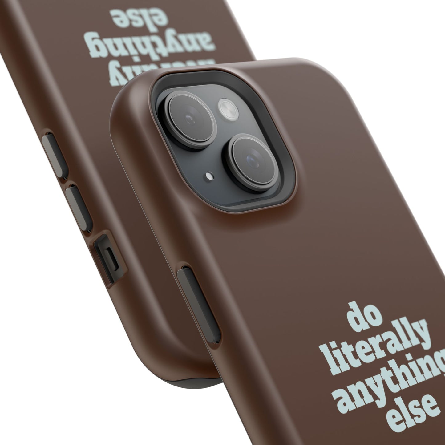Do Literally Anything Else Brown & Blue Phone Case