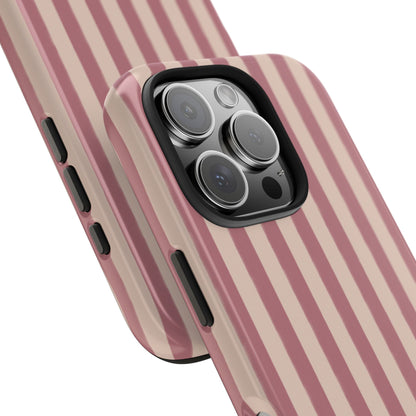 Tone on Tone Pink Stripes IPhone Case