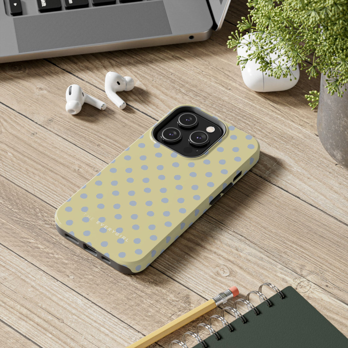 Yellow & Blue Polka Dots Phone Case