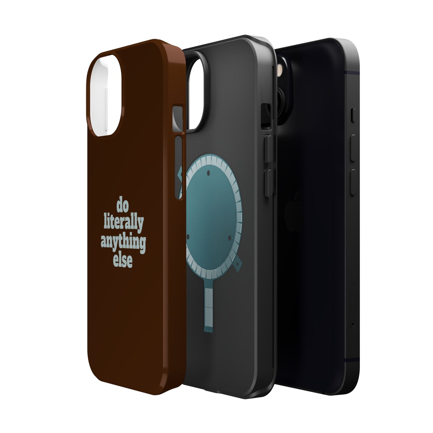 Do Literally Anything Else Brown & Blue Phone Case