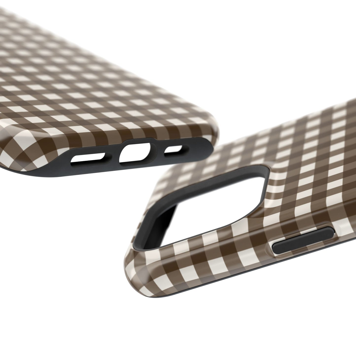 Brown Gingham Phone Case