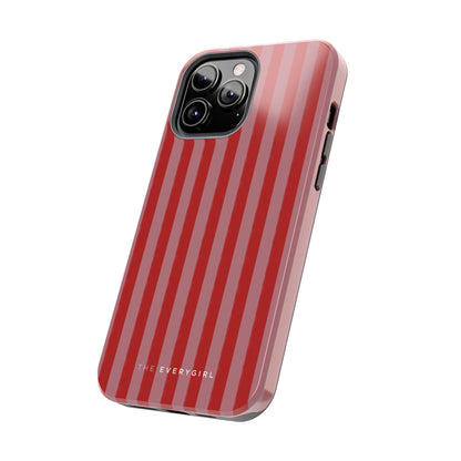 Red & Pink Stripes IPhone Case