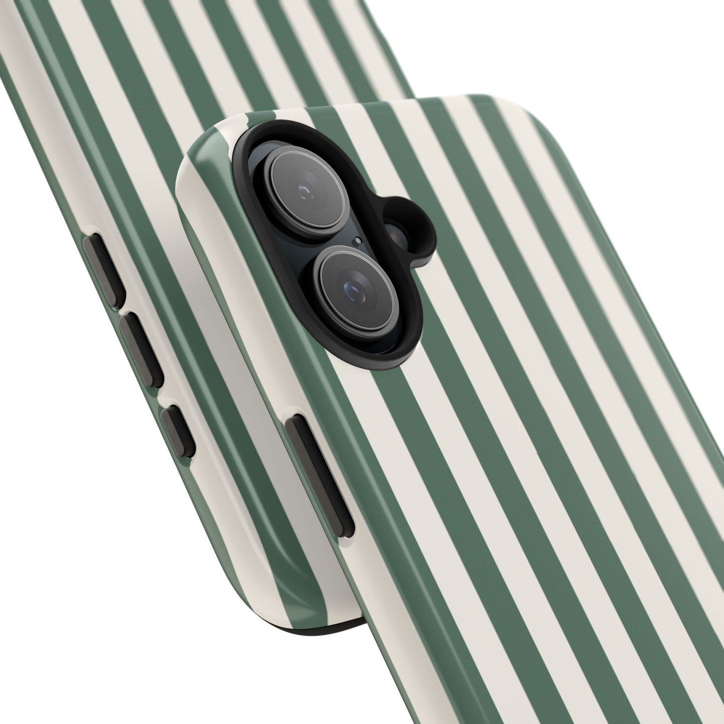 Green Cabana Stripe Phone Case