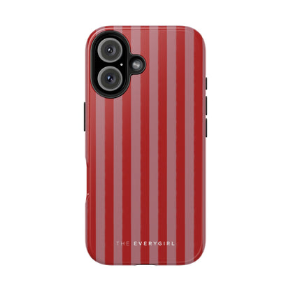 Red & Pink Stripes IPhone Case