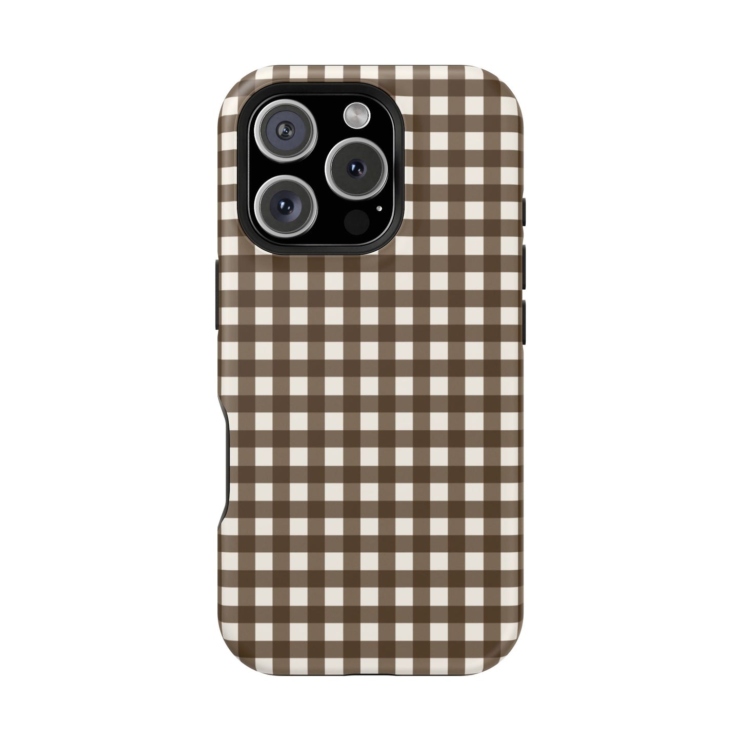 Brown Gingham Phone Case