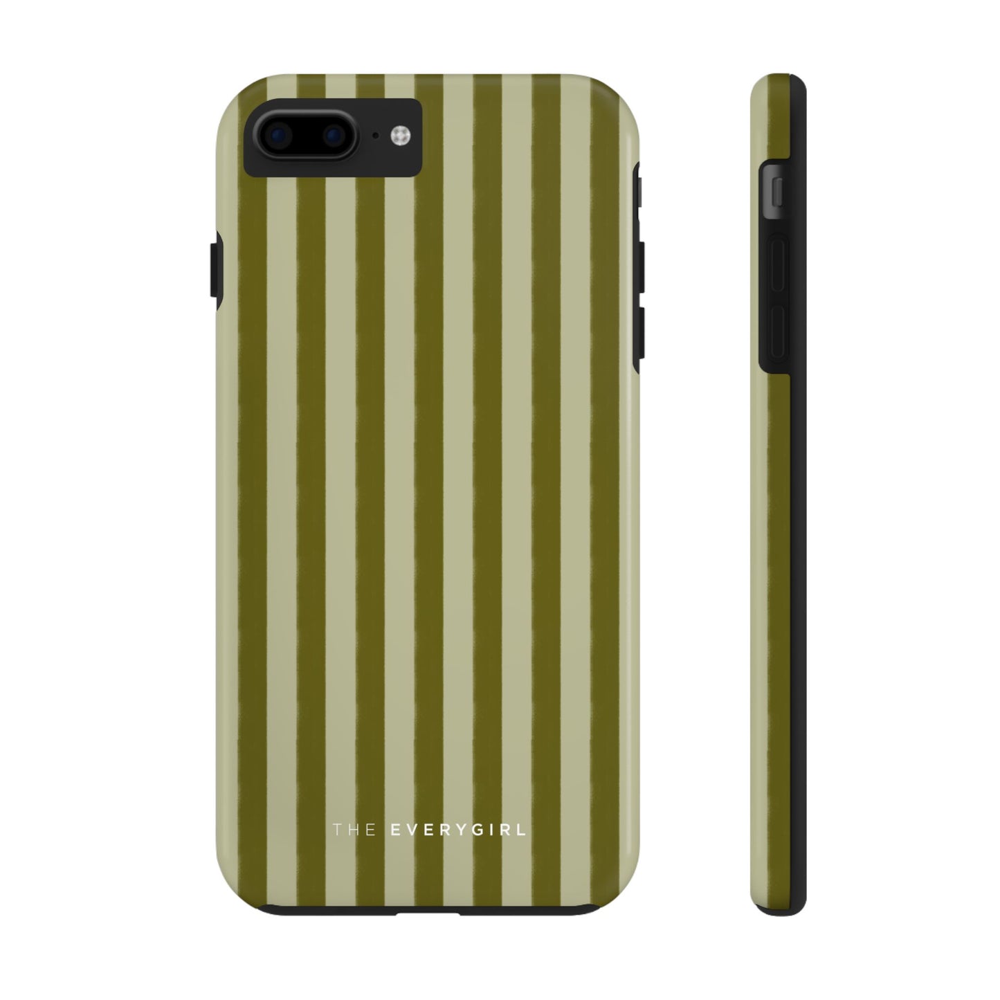 Tone on Tone Green Stripes IPhone Case