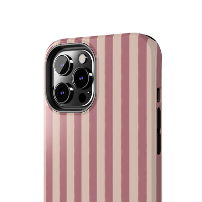 Tone on Tone Pink Stripes IPhone Case