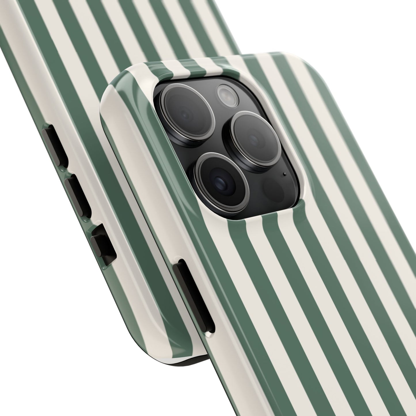 Green Cabana Stripe Phone Case