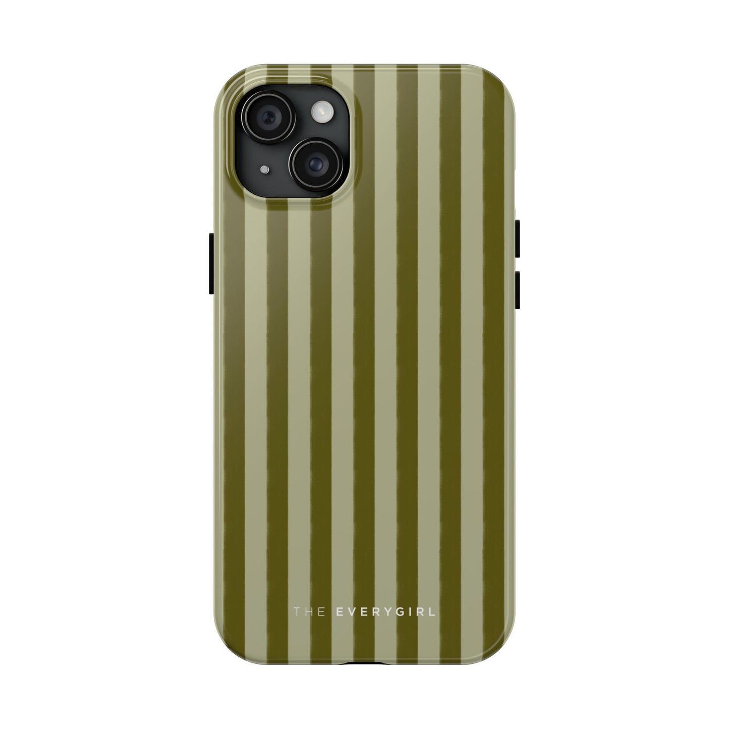 Tone on Tone Green Stripes IPhone Case