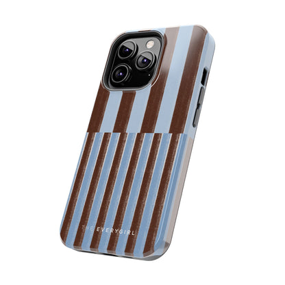 January Blue & Brown Phone Case