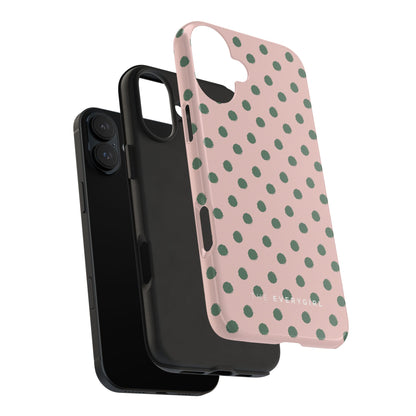 West Coast – Pink & Green Polka Dots Phone Case