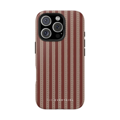 Muted Red Stripe IPhone Case