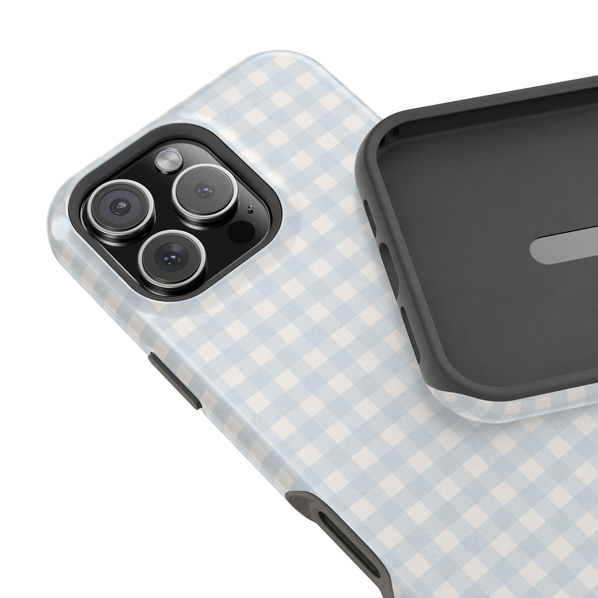 Nancy Meyers Inspired Blue Gingham Phone Case