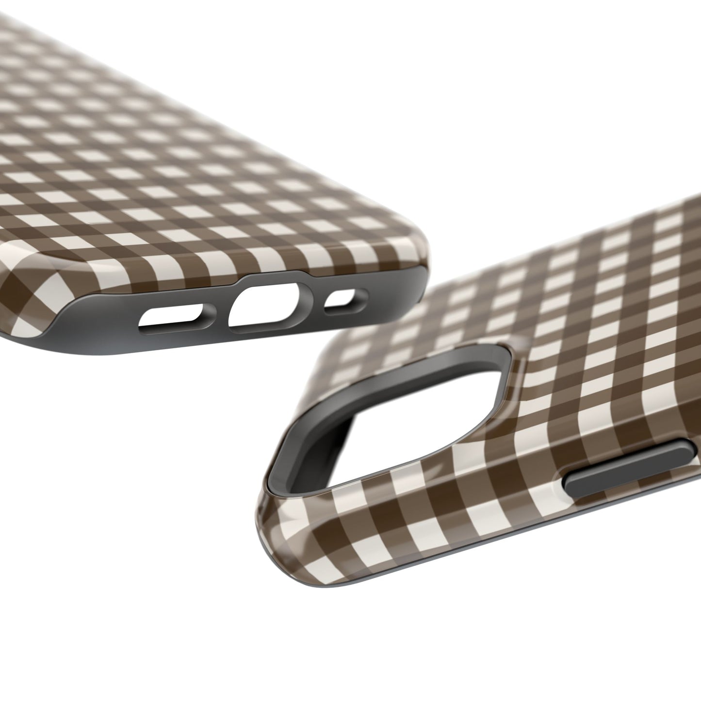 Brown Gingham Phone Case