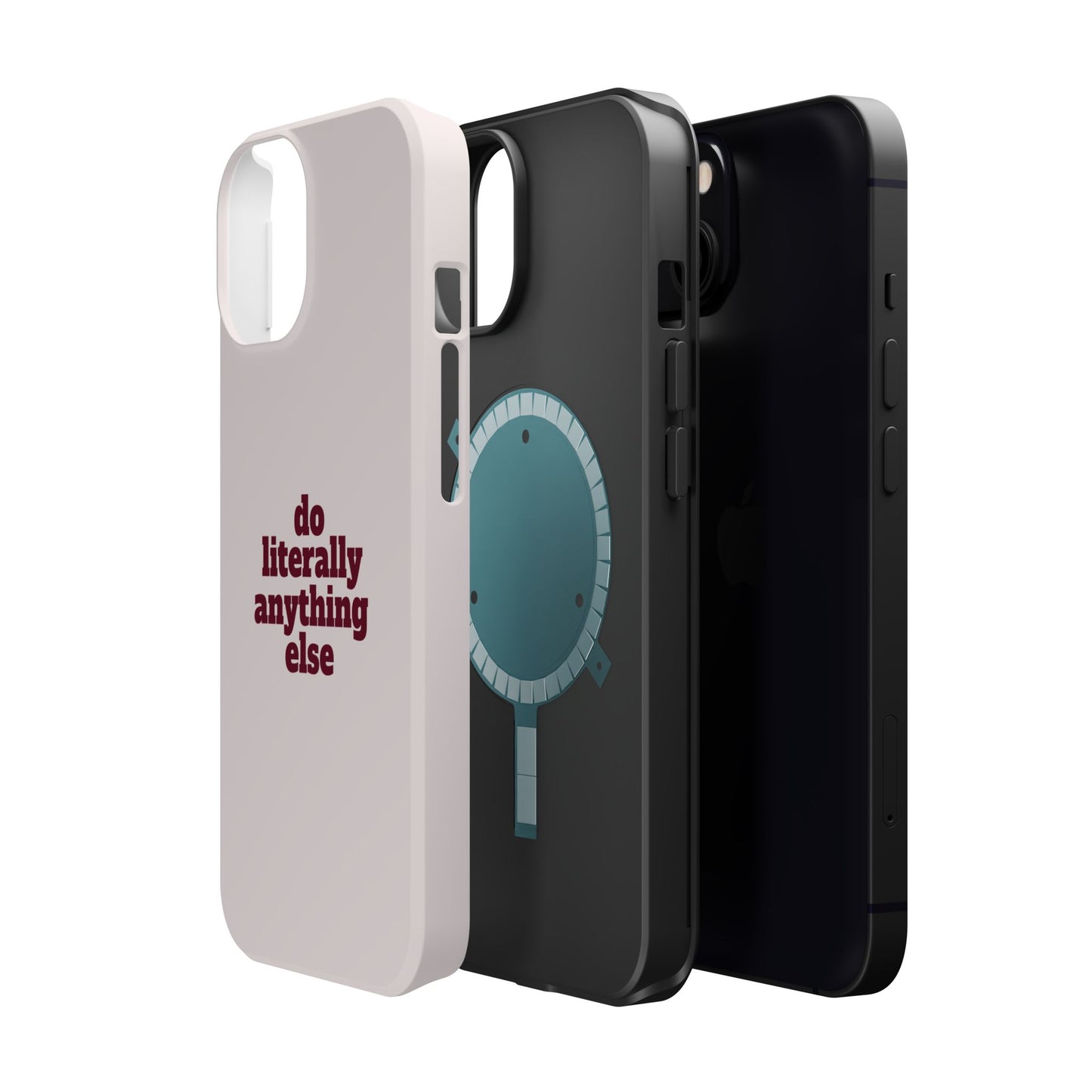 Do Literally Anything Else Burgundy Phone Case