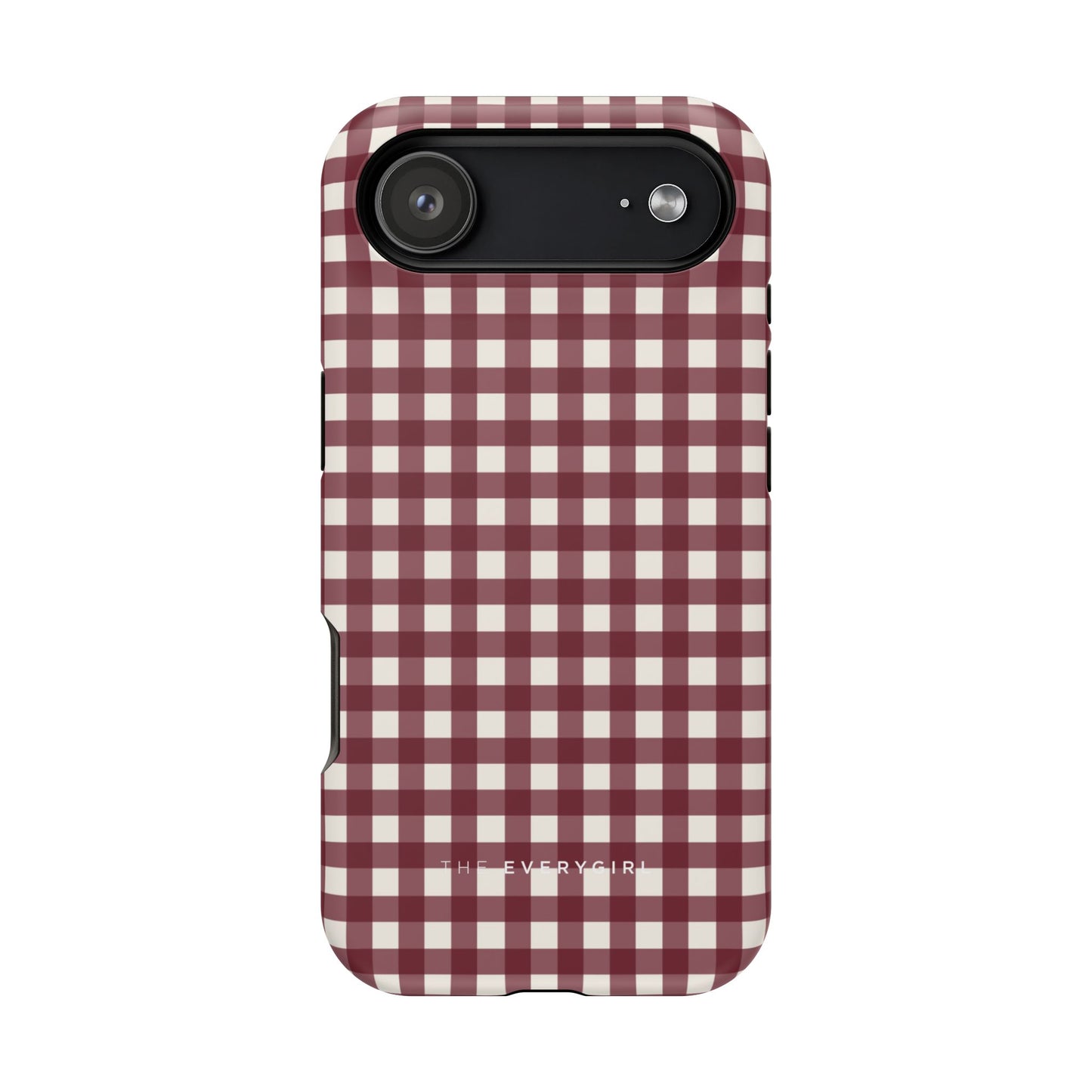 Burgundy Gingham Phone Case