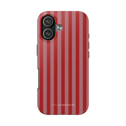 Red & Pink Stripes IPhone Case