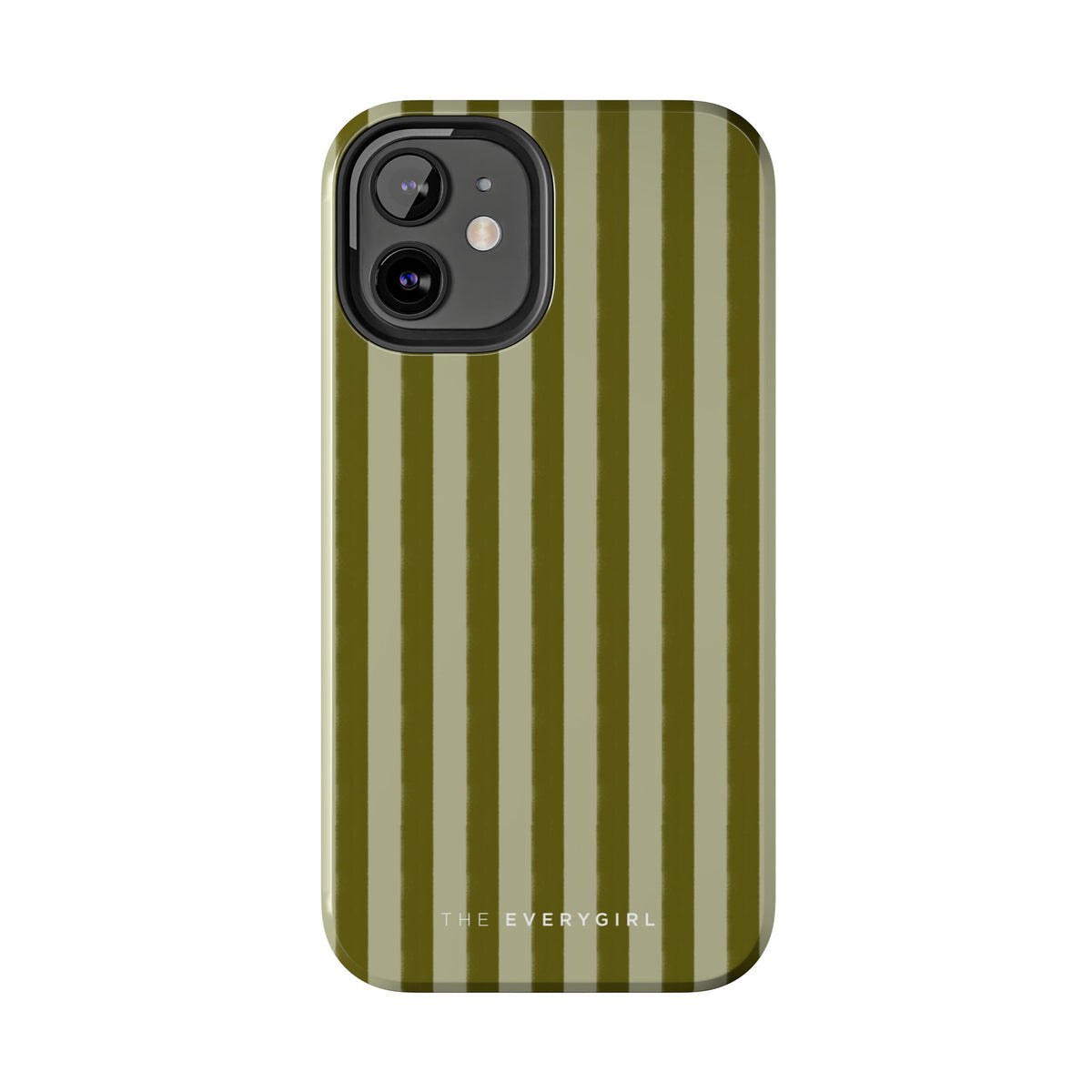 Tone on Tone Green Stripes IPhone Case