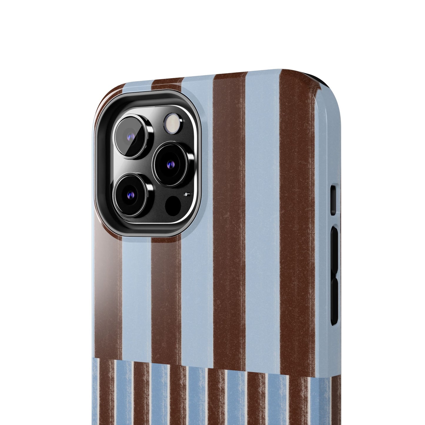 January Blue & Brown Phone Case