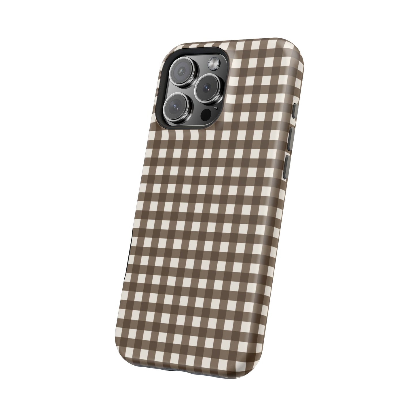 Brown Gingham Phone Case