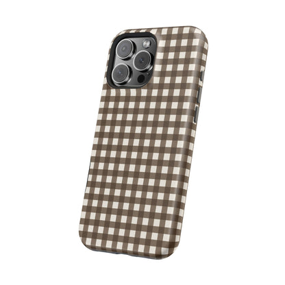 Brown Gingham Phone Case