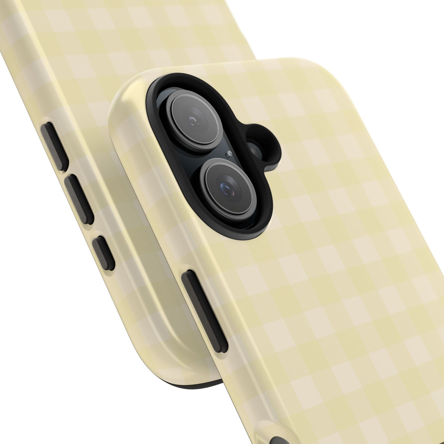 Customizable Yellow Gingham Phone Case