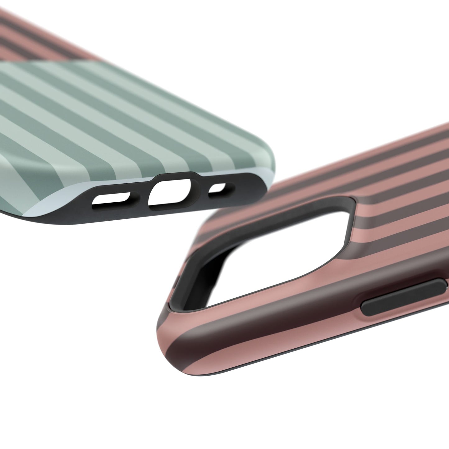 Burgundy and Blue Stripe Phone Case