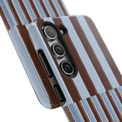 January Blue & Brown Phone Case
