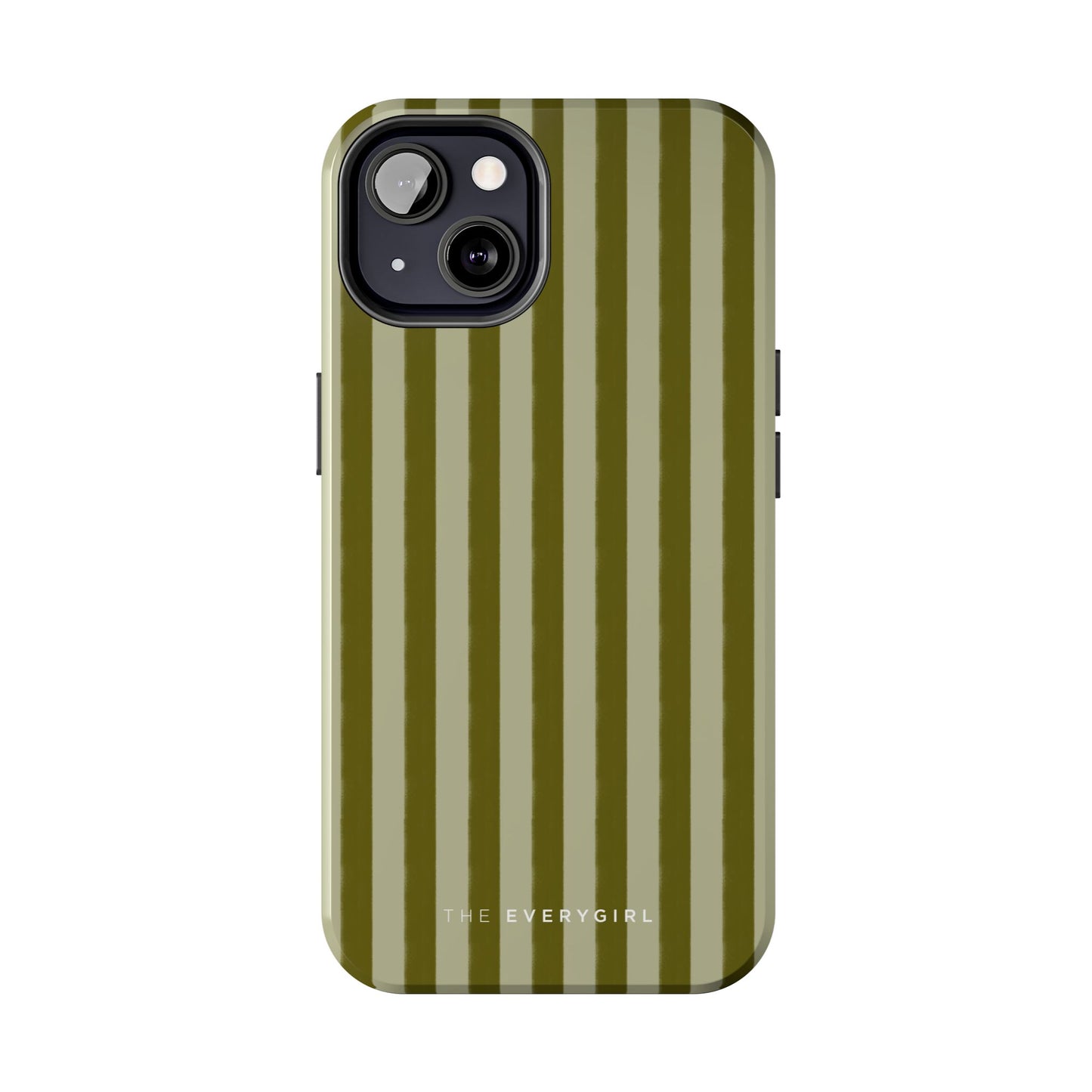 Tone on Tone Green Stripes IPhone Case