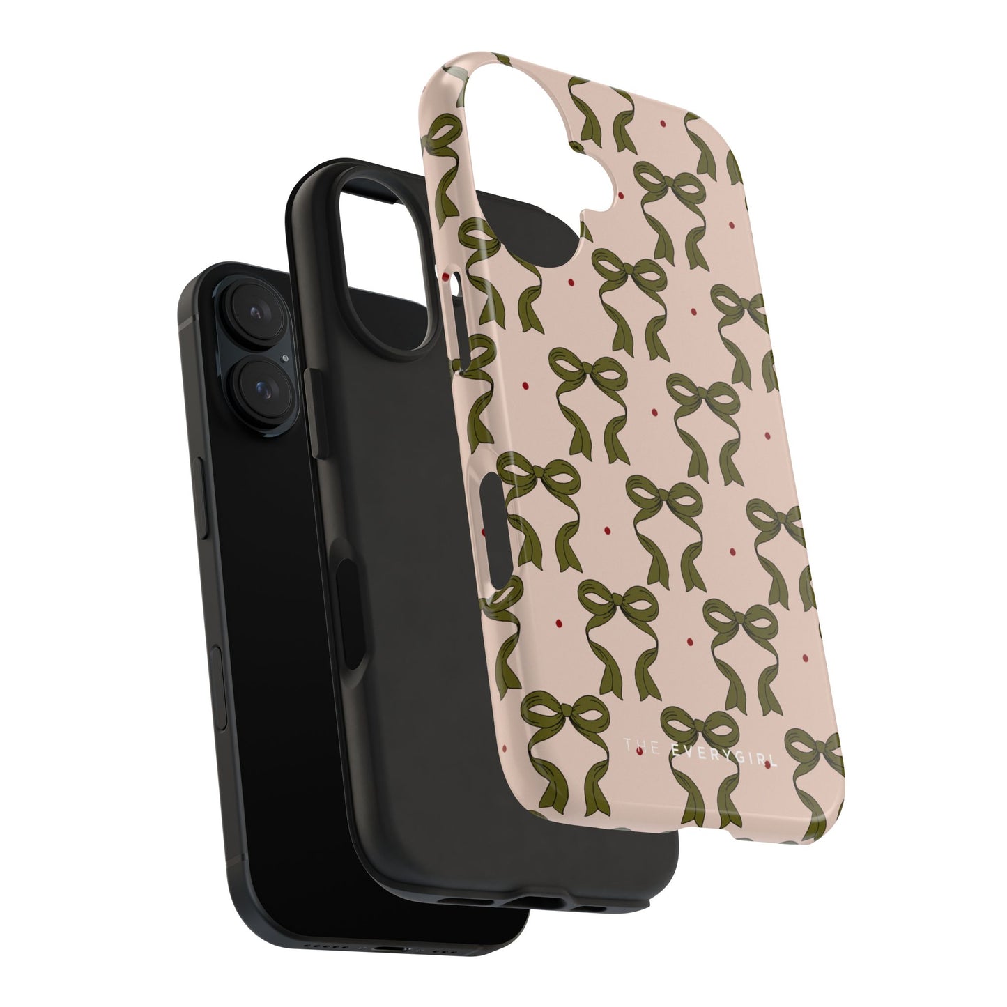 Pink & Green Bows IPhone Case