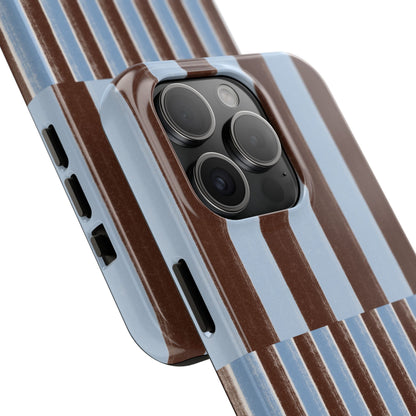 January Blue & Brown Phone Case