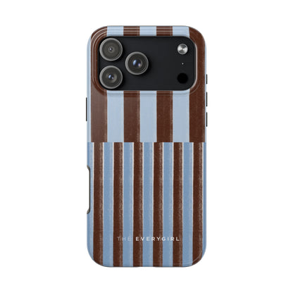 January Blue & Brown Phone Case