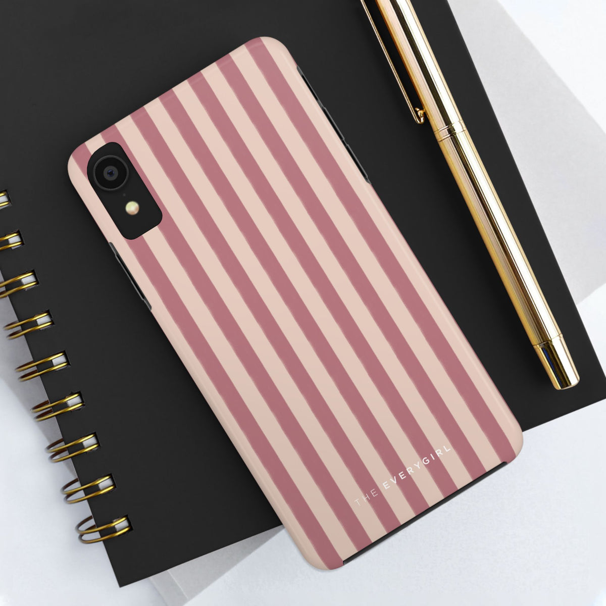 Tone on Tone Pink Stripes IPhone Case
