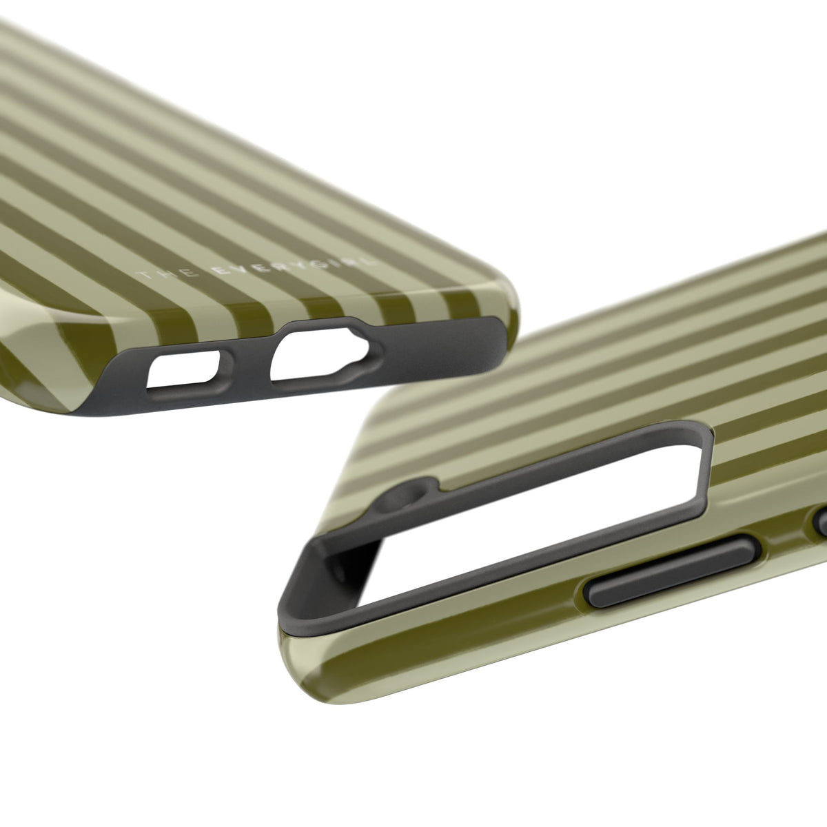 Tone on Tone Green Stripes IPhone Case