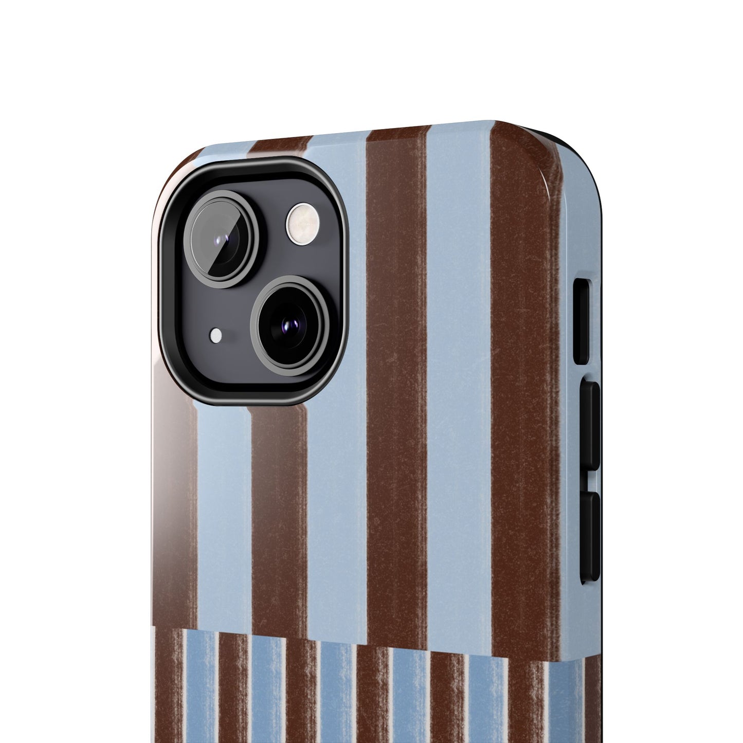January Blue & Brown Phone Case