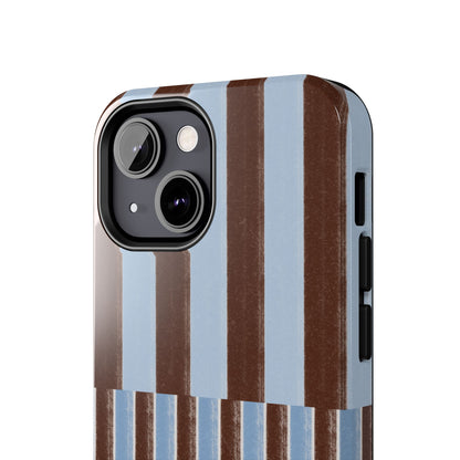 January Blue & Brown Phone Case