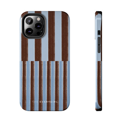 January Blue & Brown Phone Case